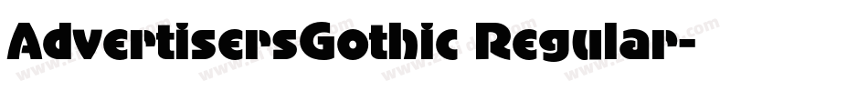 AdvertisersGothic Regular字体转换